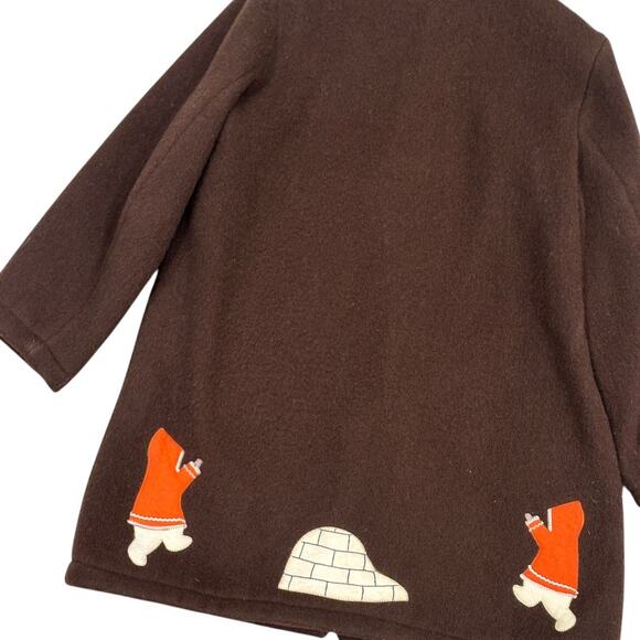 Vintage Inuvik Sewing Centre Wool Parka Canadian Arctic Fox Fur Coat - Picture 5 of 13